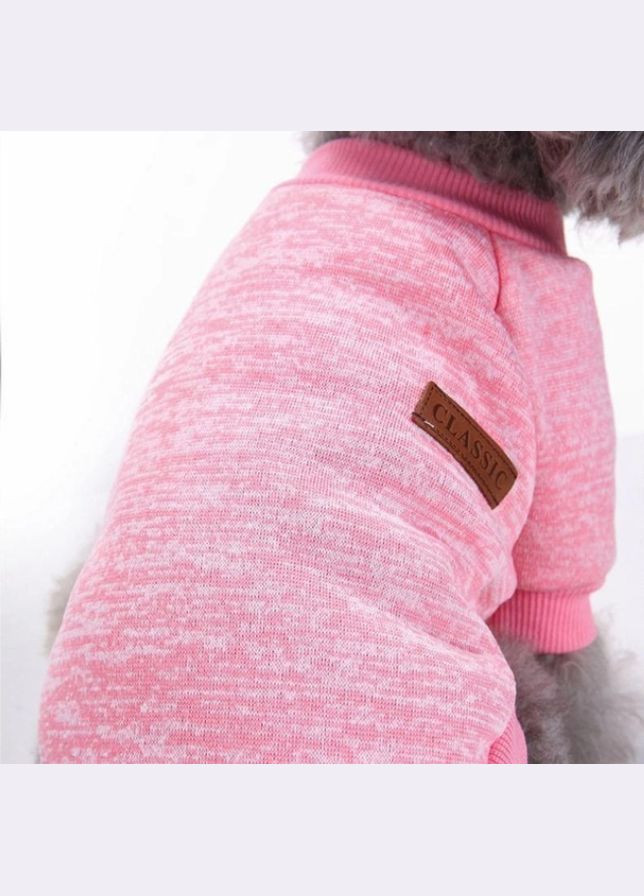 Кофта рябая для собак и котов Pink розовая L Ecotoys (276394215)