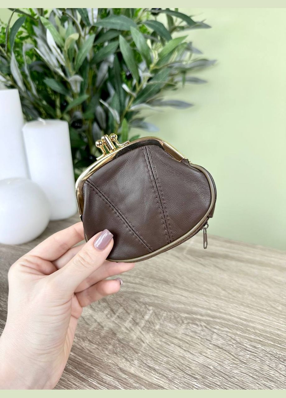 Жіночий маленький гаманець монетниця на застібці поцілунок Classic (336025523)