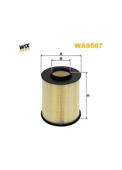 Фильтр воздушный WA9567/AK372/1 (пр-во WIX-Filtron) WA9567 WIX Filters (366189388)