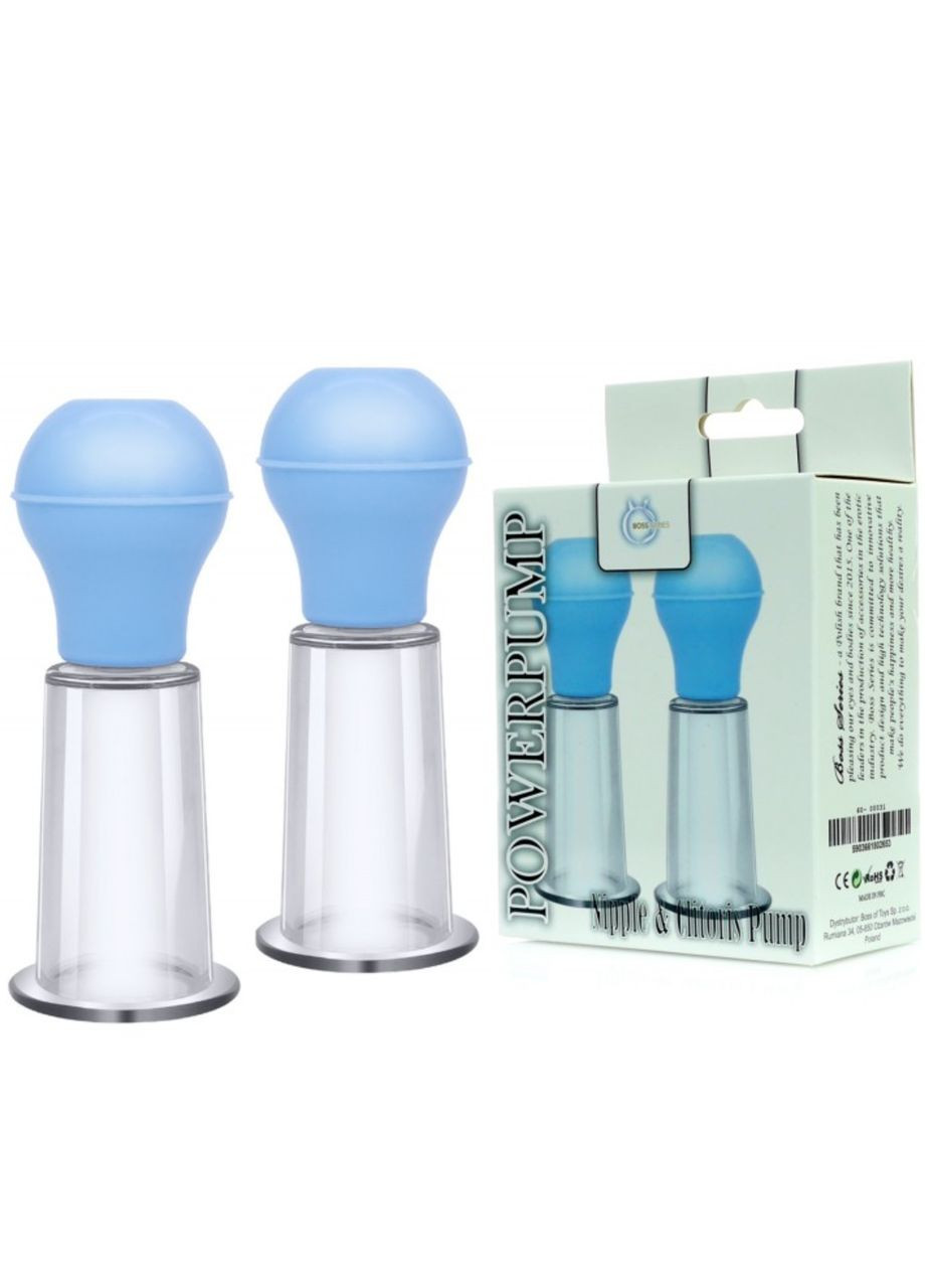 Вакуумні помпи для сосків блакитні "Nipple & Clitoris pump" від Boss Series (297056203)