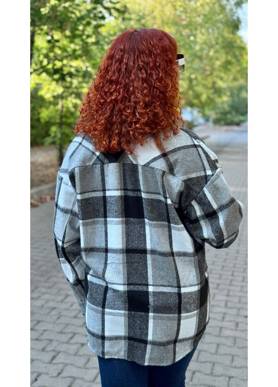 Жіноча сорочка із байки в клітинку No Brand (369479899)