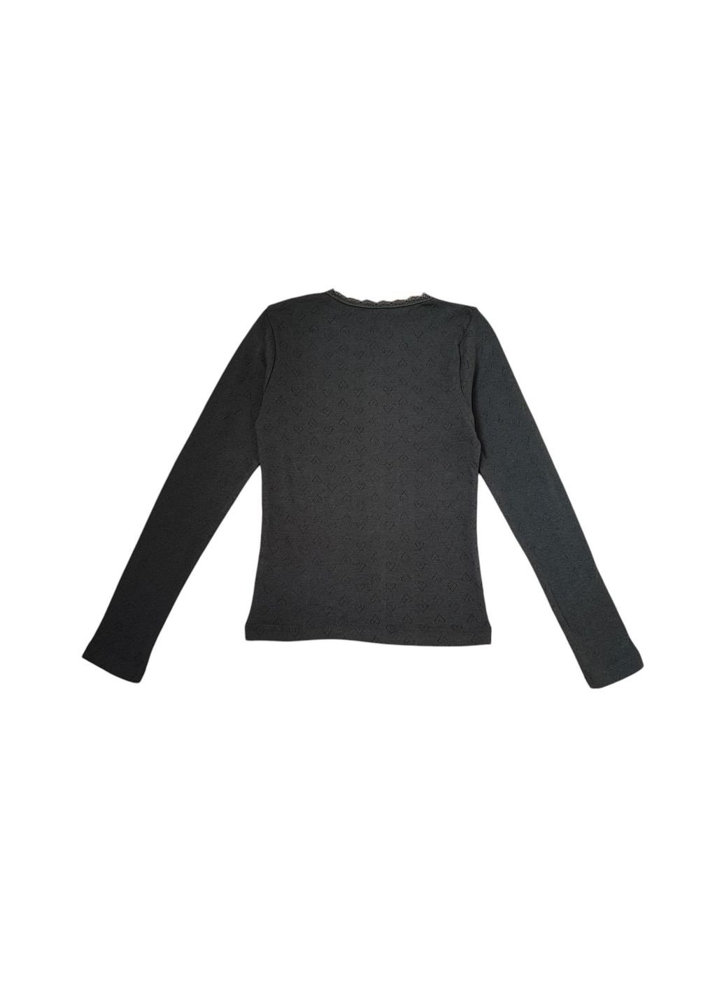 Дитячий лонгслів для дівчинки 128-135 см Чорний (250329006) George (329200477)