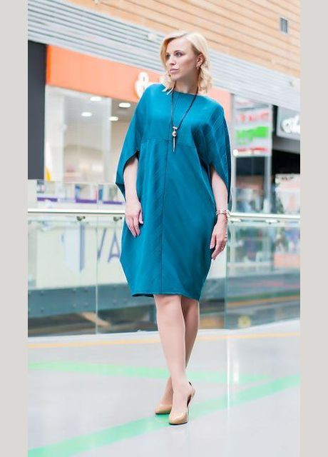 Зеленое вечернее платье-балахон 2 Льва