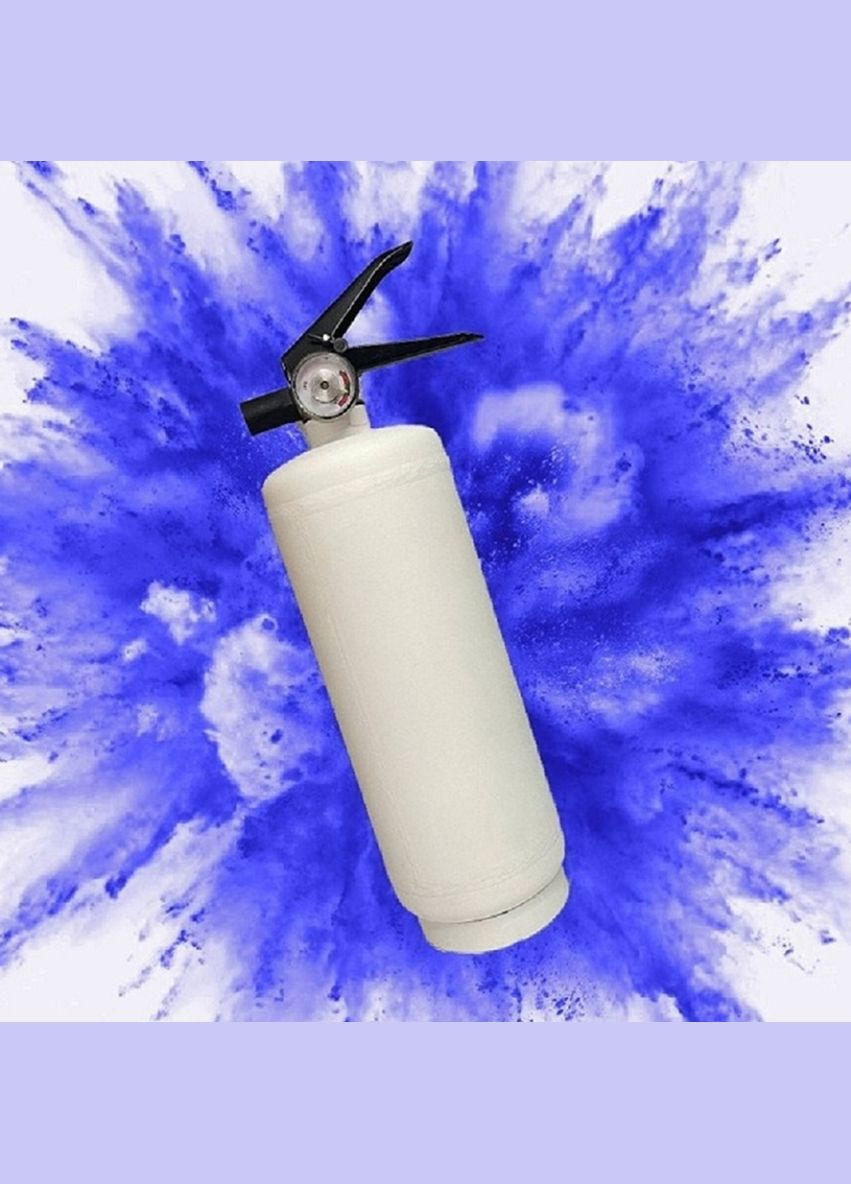 Білий Балон Гендер Паті 1 кг з Блакитною Фарбою Холі, Gender Party BOY OR GIRL, білий балон DobraMAMA (329194597)