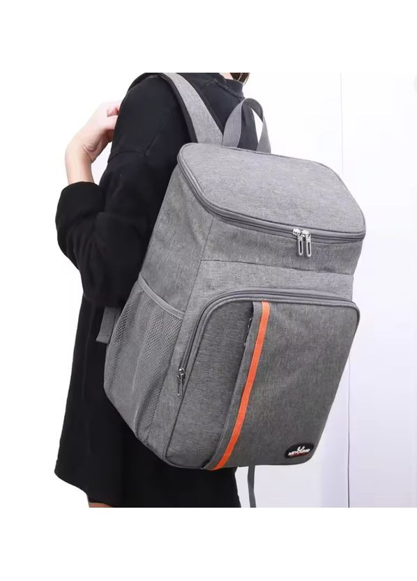 Герметичный рюкзак-холодильник термосумка для пикника, путешествий и кемпинга FT-9877 Grey No Brand (350349289)