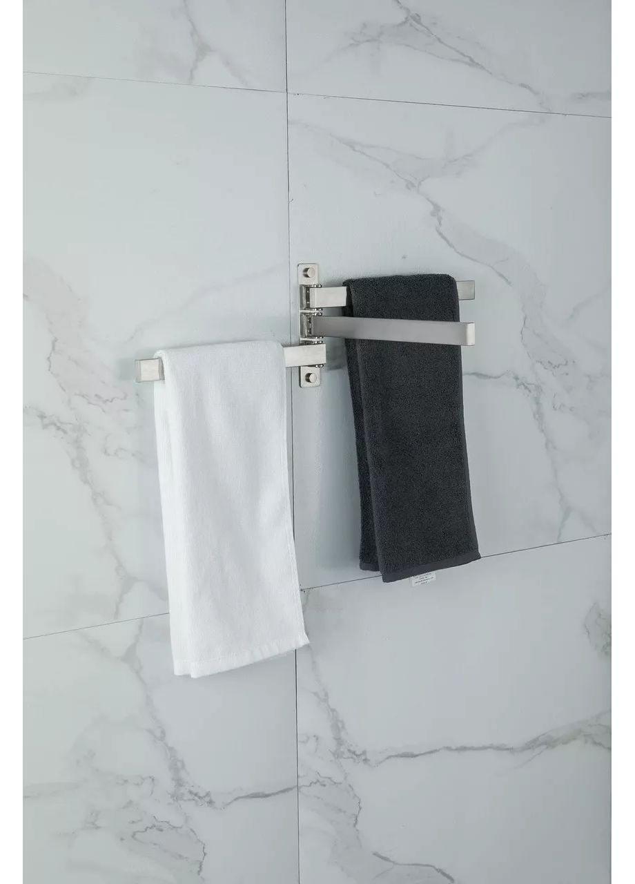 Полотенцедержатель F30413 поворотный 3-й, нержавеющая сталь, 278 мм Frap (371881754)