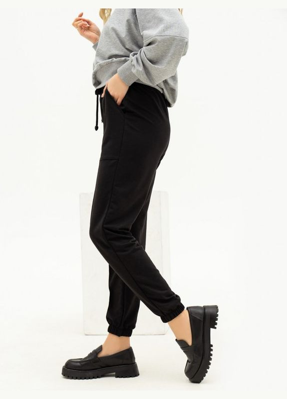 Спортивные штаны 13687 черные ISSA PLUS (301037040)