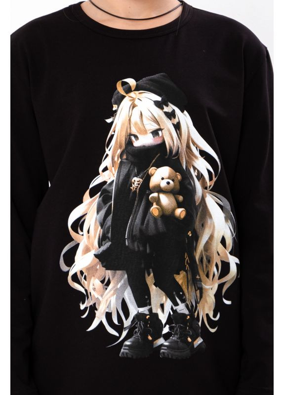 Носи своє свитшот рисунок черный повседневный