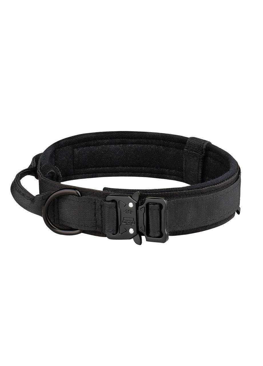 Тактичний нашийник з повідком для собак із металевою пряжкою No Brand (362136196)