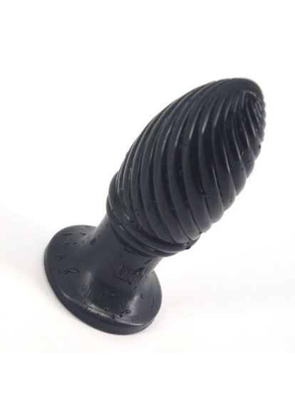 Силиконовая анальная пробка 4.7 см со спиралью большая мягкая Mashroom Plug Телесный Focus (303880596)