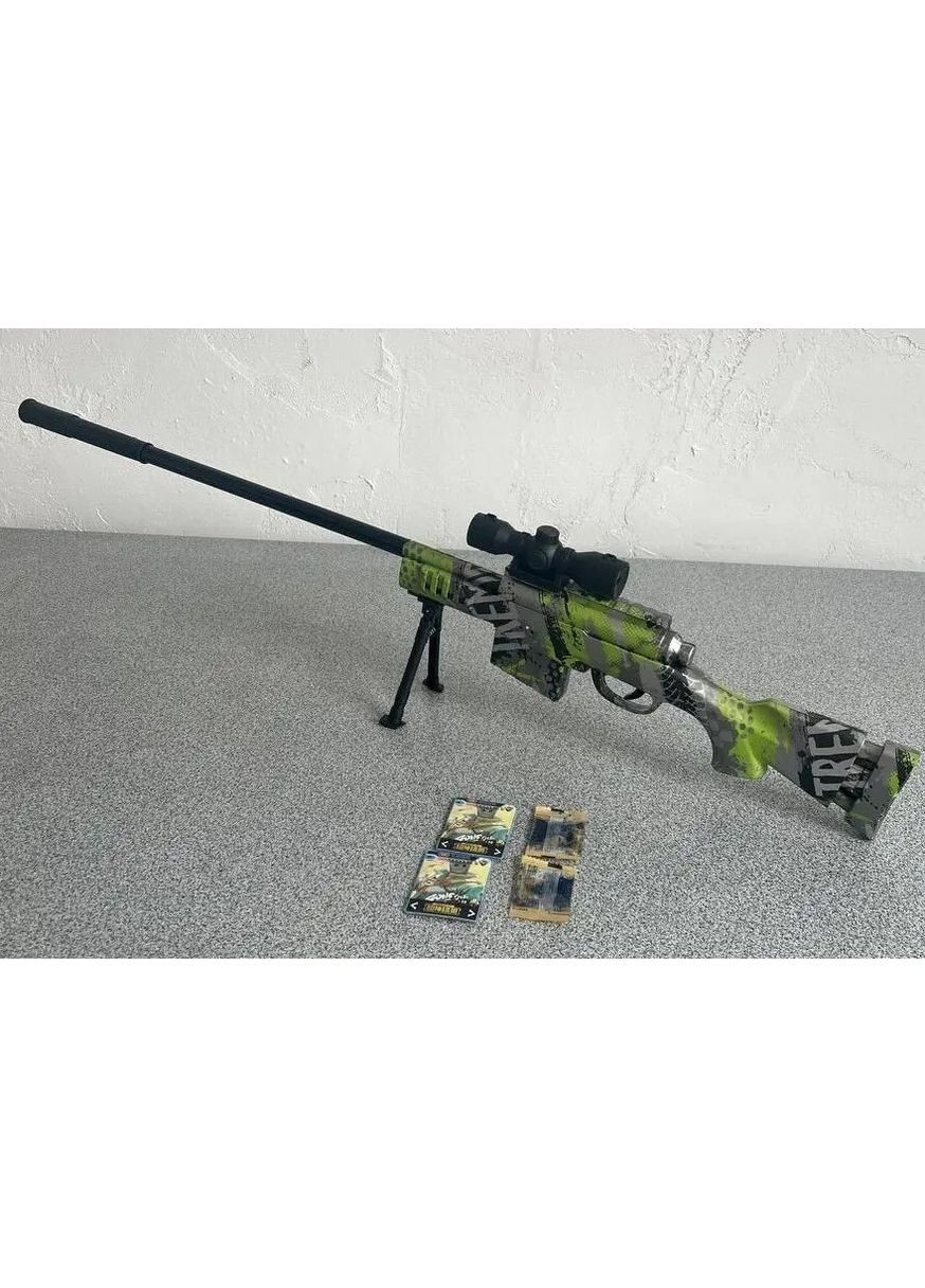 Игрушечный карабин M24 на гелевые шарики, 86 см, серый с зеленым, Cabo-Toys China (354827631)