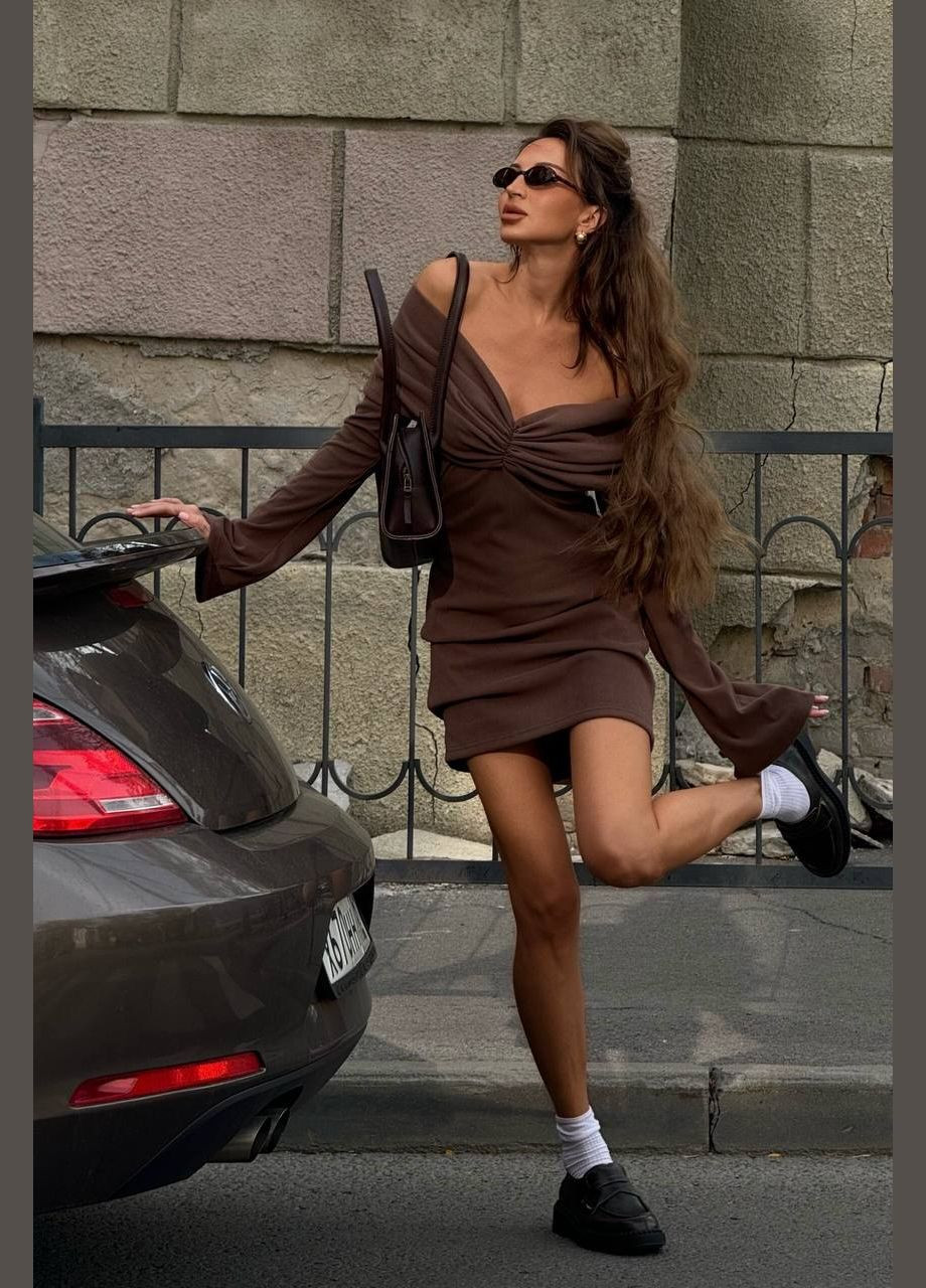 Коричнева ідеальна сукня☺️♥️ Luna