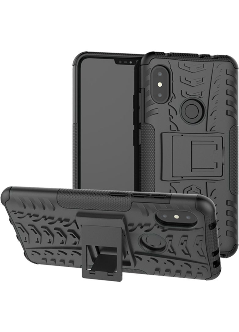 Чехол-накладка Dazzle Kickstand 2 in 1 Case Xiaomi Redmi Note 6 Pro Black Toto (301468384)