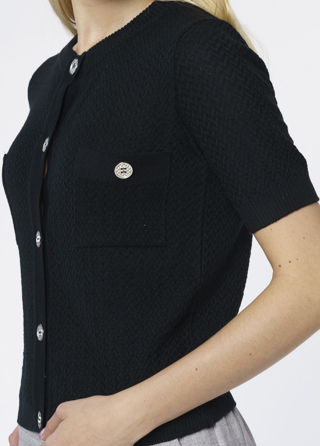 Кардиган жіночий чорний Arber knitted jacket w1 wtr-158 (278076016)