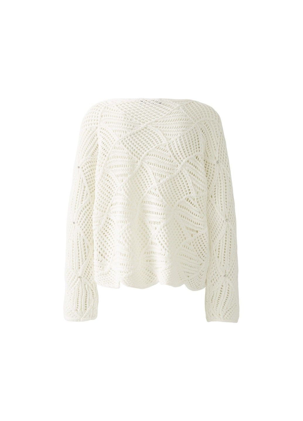 Белый демисезонный женский джемпер белый джемпер Oui