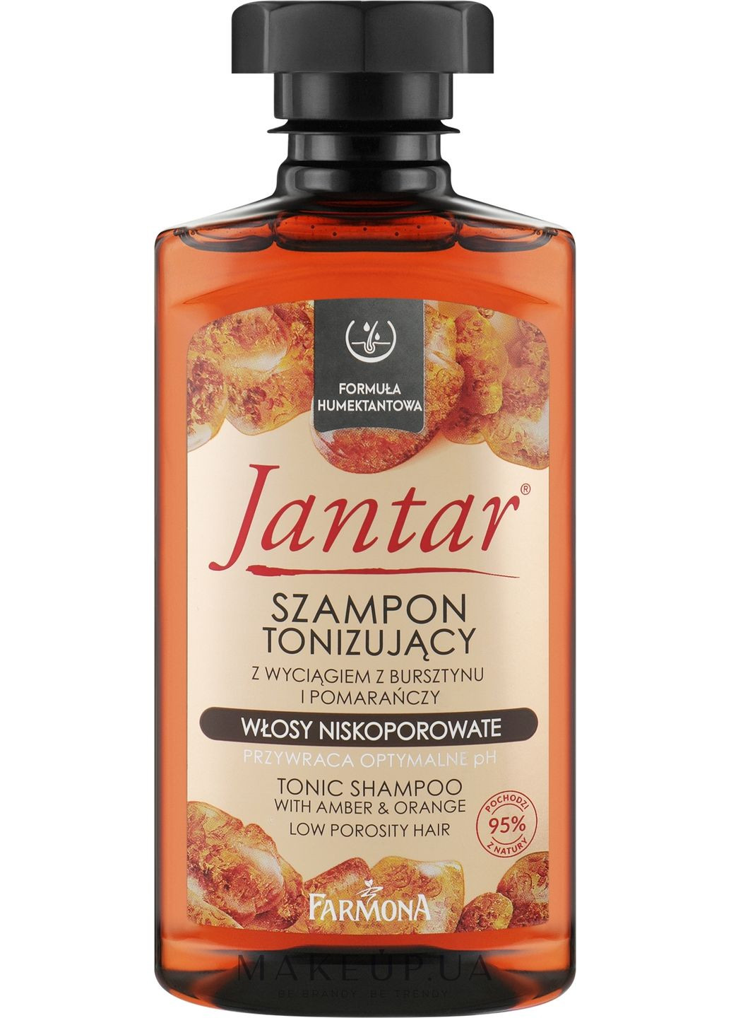 Тонизирующий шампунь с экстрактом янтаря и апельсина Jantar Toning Shampoo 330ml (1092473-31098125) Farmona (368615987)