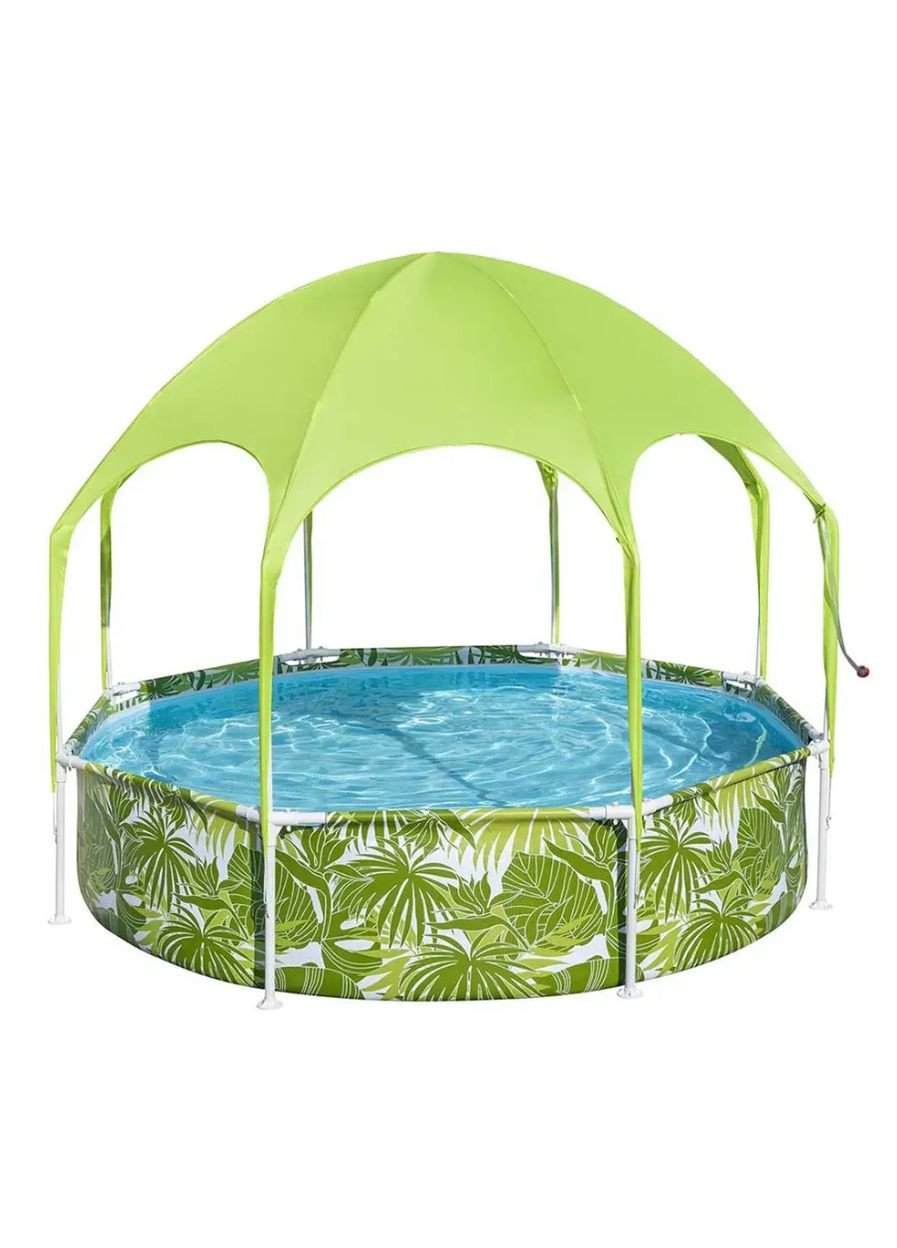 BW Басейн каркасний 56432 з навісом,1688 л, ПВХ + скловолоконна сітка Bestway (341533224)