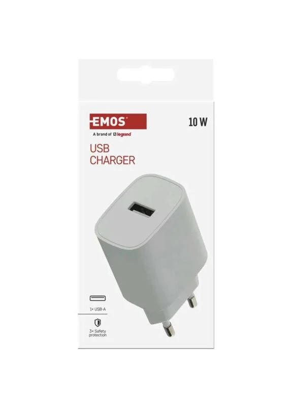 Зарядний пристрій V01B10 USB-A 10W 220V Emos (372985002)