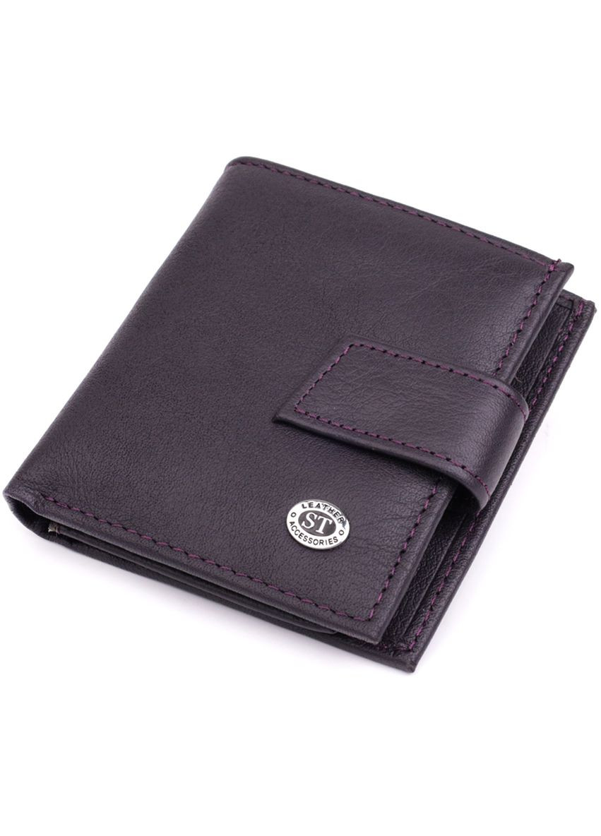 Женский кожаный кошелек с отделением для монет и карточек коричневый (sku_22855) No Brand (328218326)