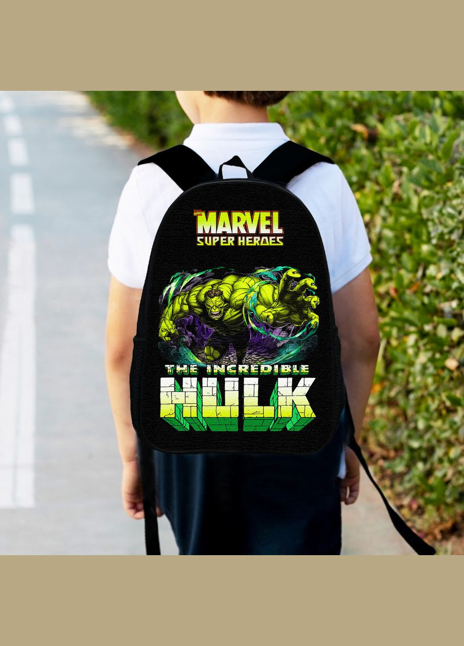 Рюкзак дитячий Марвел Халк "Hulk" 34х27 см, ранець міський супер герой Marvel Comics, для хлопчика (0228) No Brand (325450483)