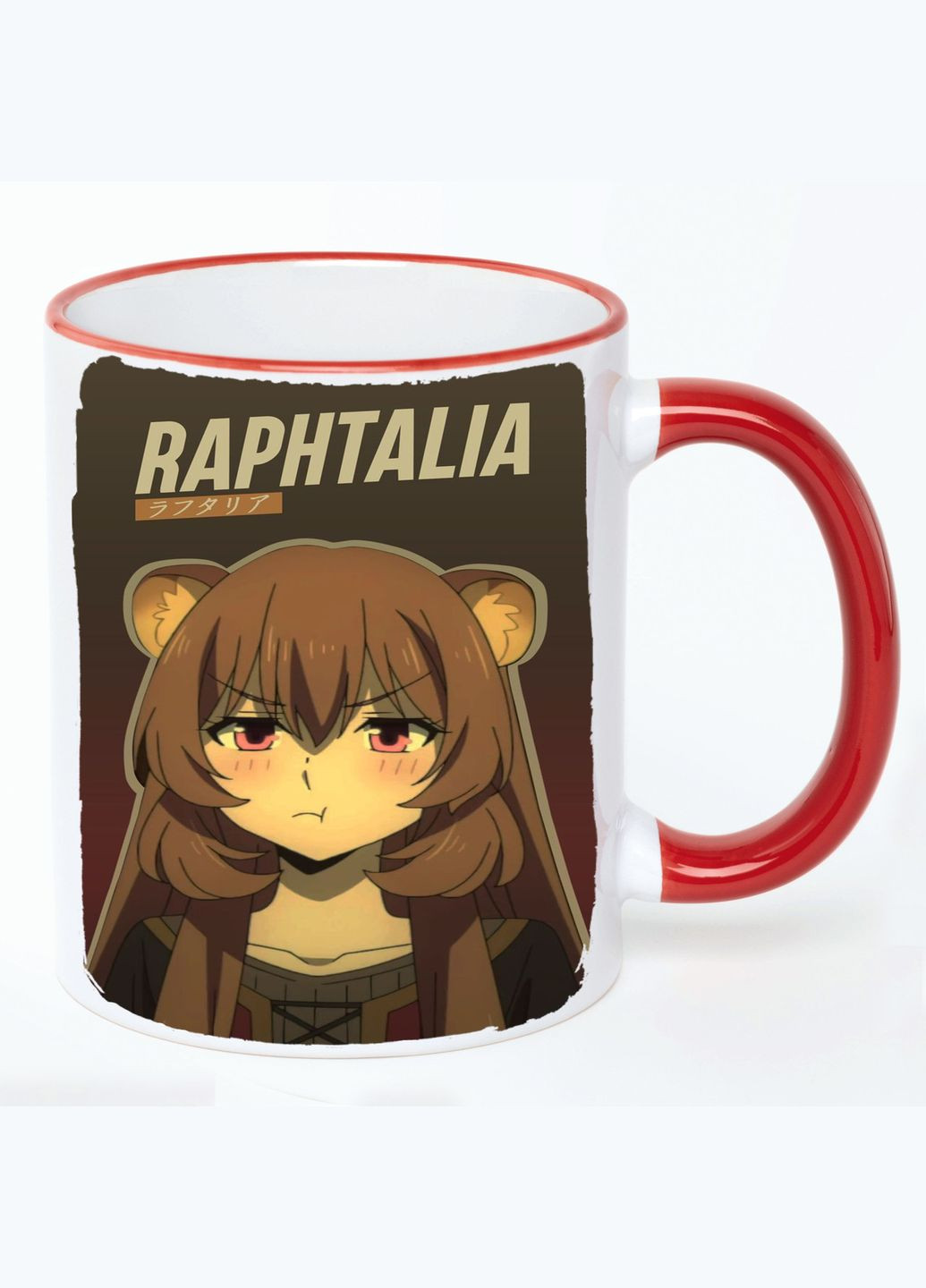 Чашка Сходження героя жита Аніме #007 (кухоль, кухоль) Біла з Червоною ручкою 330 мл No Brand (322715538)