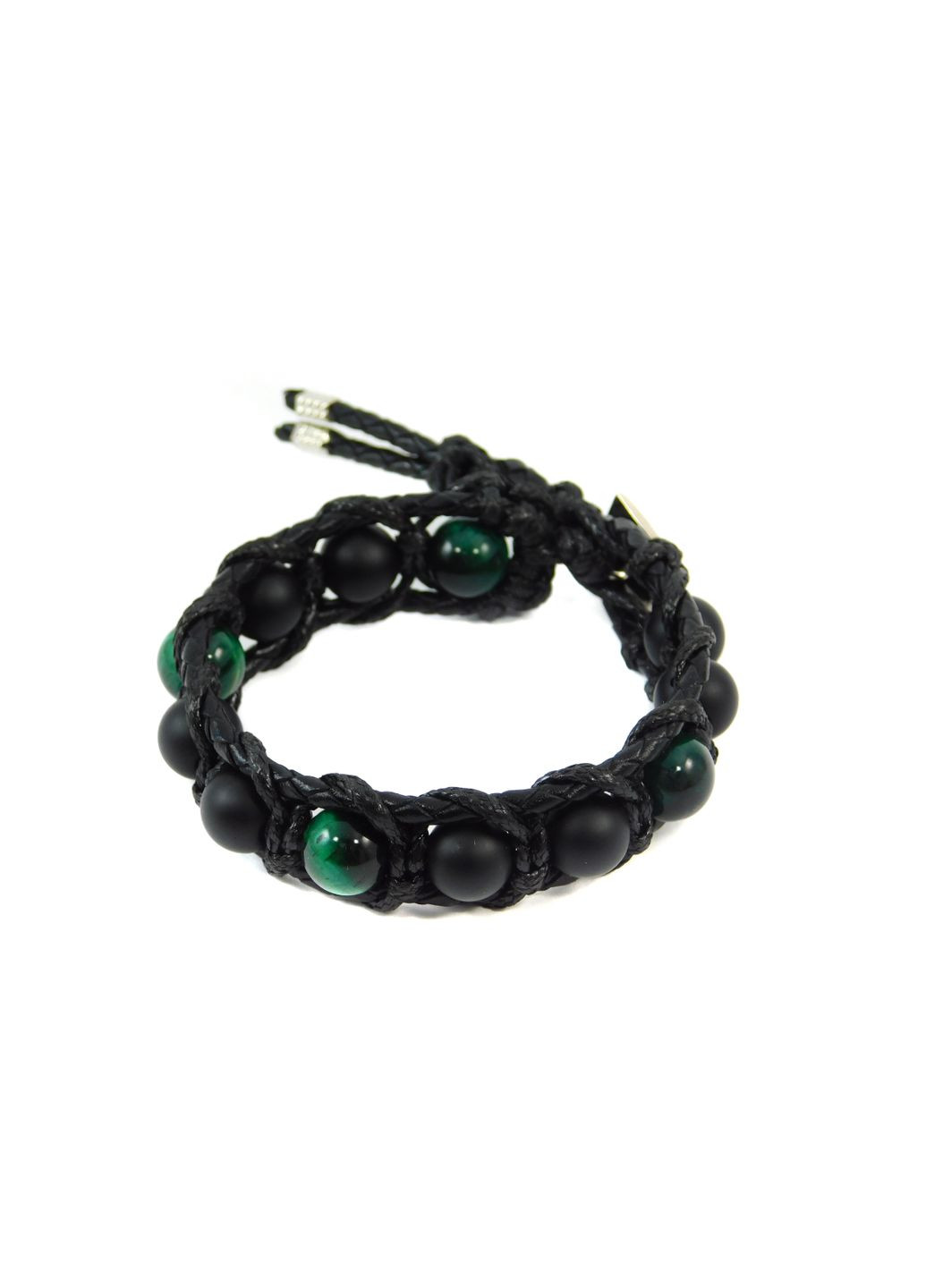 Браслет шкіра "Арест" Котяче око, Шунгіт 15 Fursa fashion (322313969)