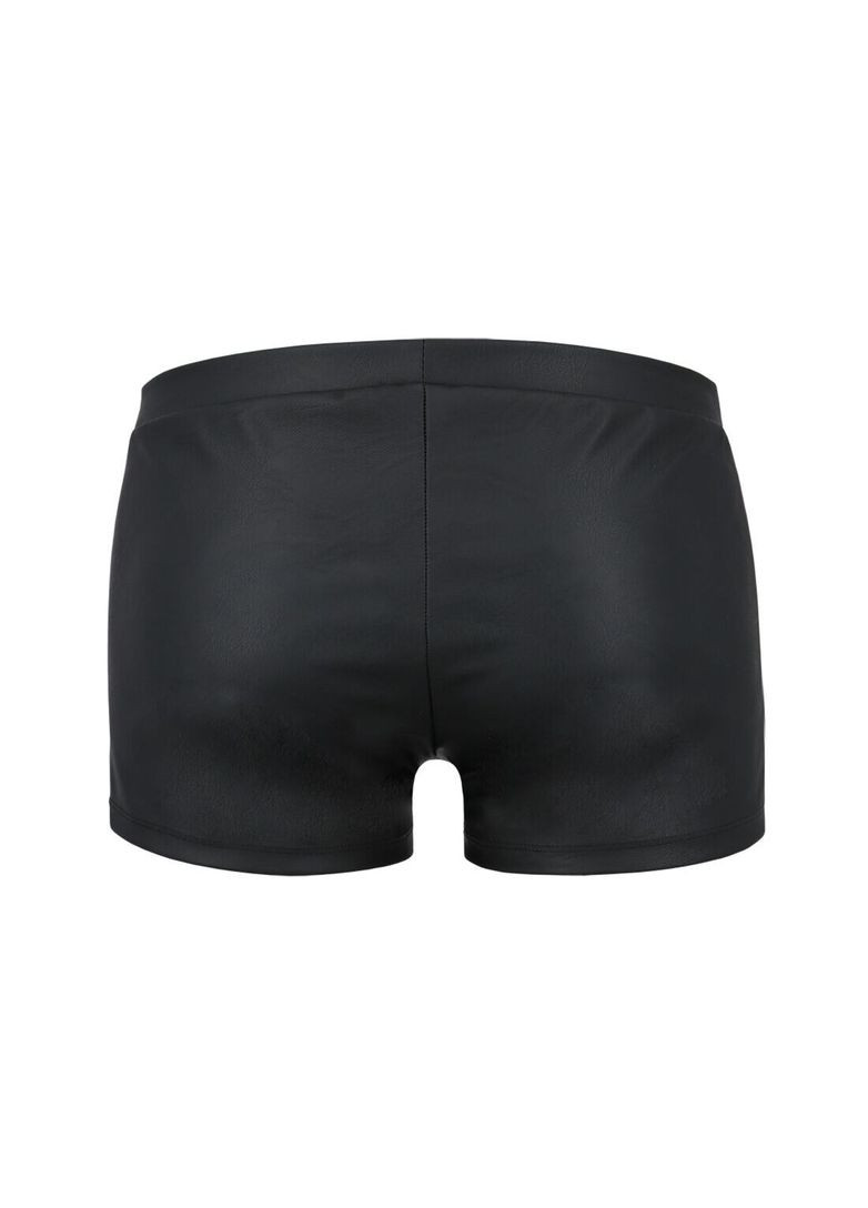 Мужские кожаные боксеры с клапаном 050 Short Patrick Black - CherryLove Passion (296623500)