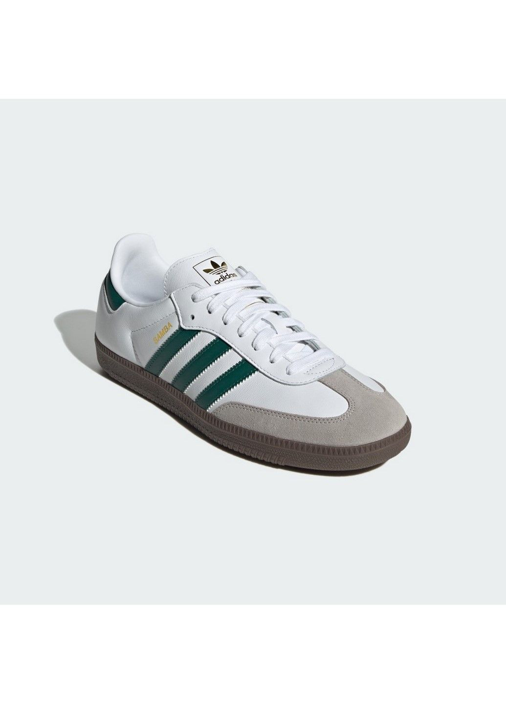 Белые мужские низкие кеды samba og originals jh8797 adidas