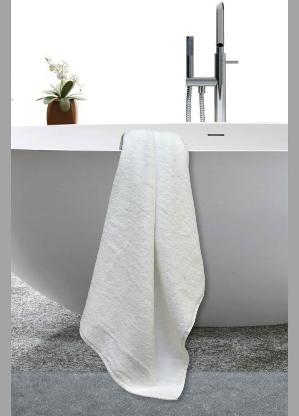 Рушник махровий SO-1 70х140 см Kayra білий