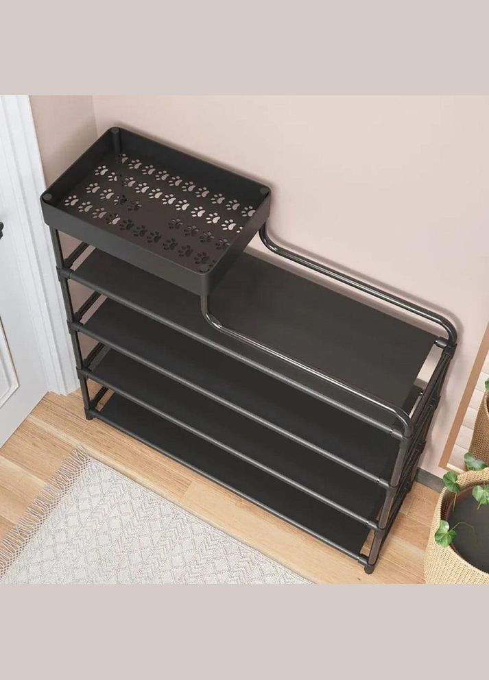 Металева полиця для взуття 60 х 21 х 78 см (взуттєва поличка) No Brand (318320998)