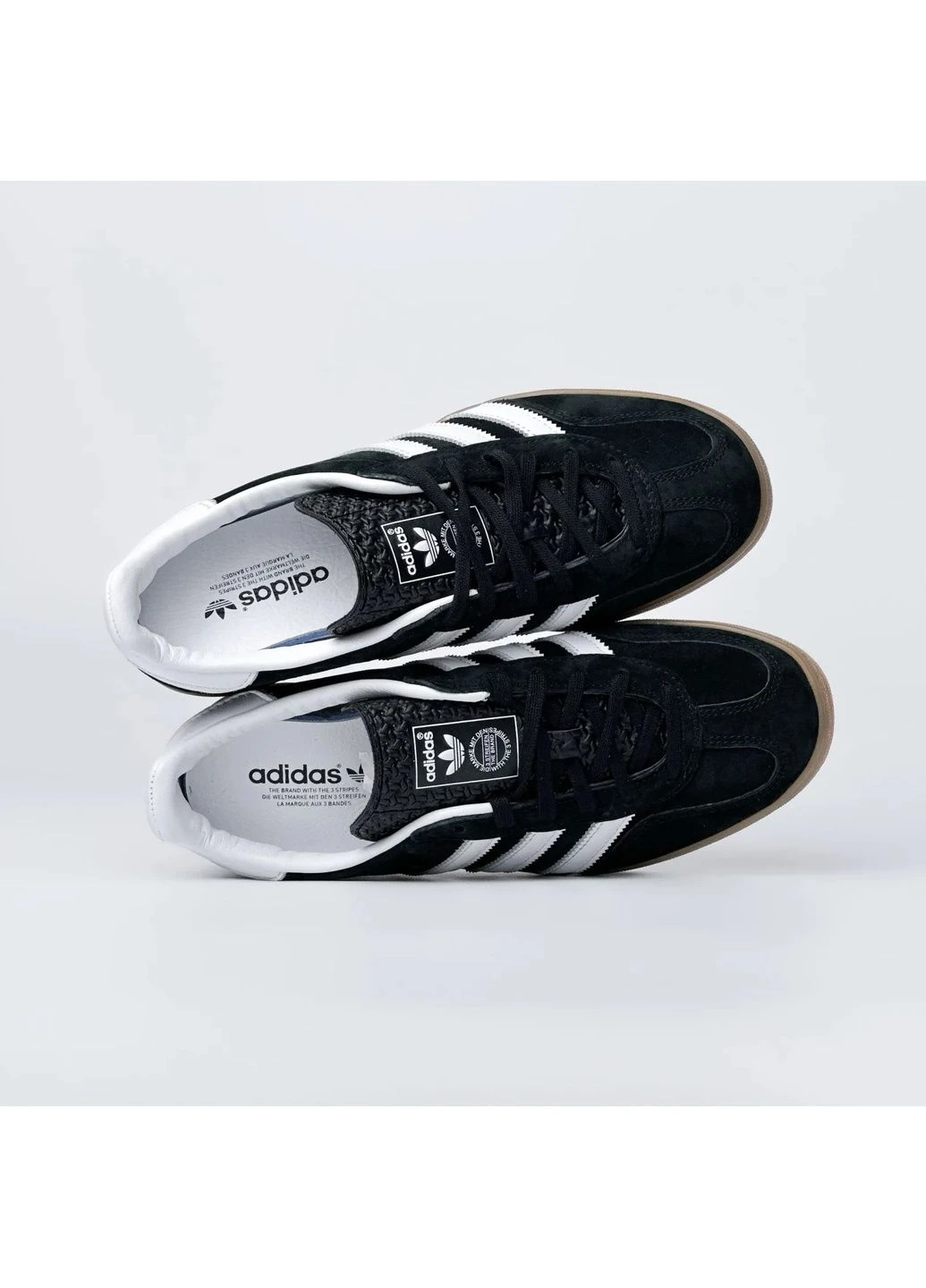 Чорні кросівки чоловічі gazelle indoor black ho6259 adidas