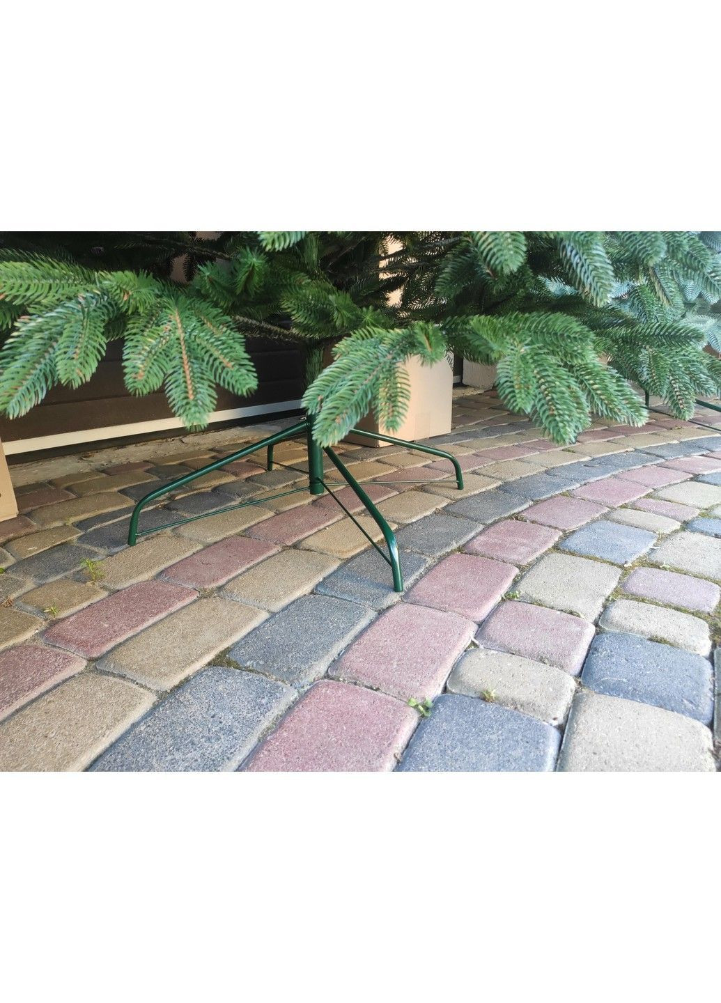 Литая Швейцарская елка искусственная 2,10м. зеленая Елка искусственная литая с металлической разборной подставкой Xatynka (363057962)