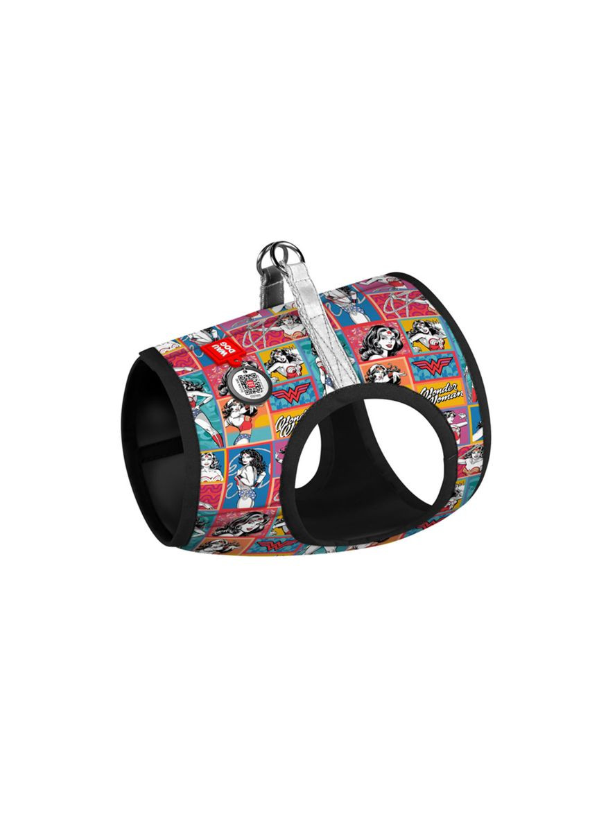 Шлей для собак мягкая Clothes "Дивушка комикс" XS2, В 28-31 см С 20-22 см WAUDOG (279563790)