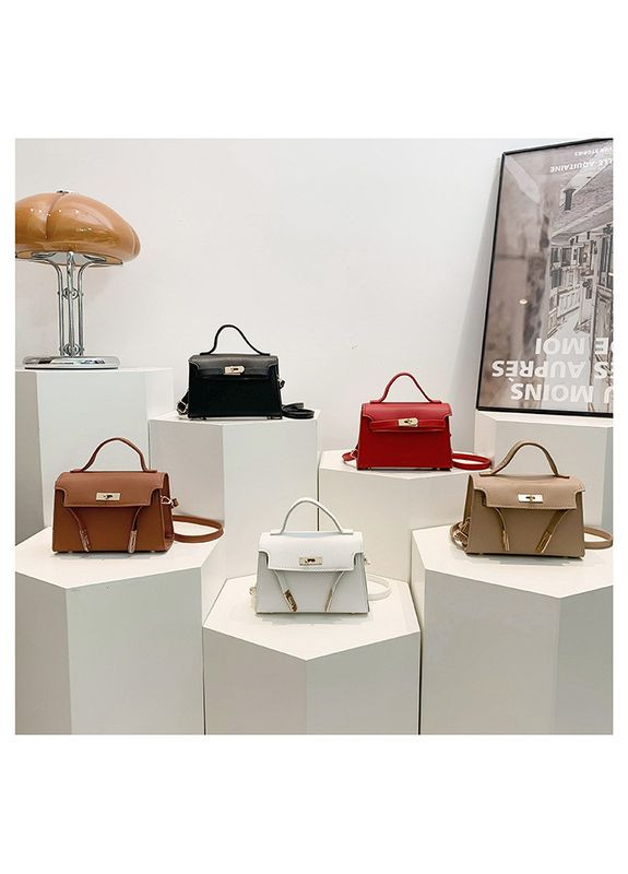 Жіноча сумка 10441 крос-боді на ремінці біла No Brand (313235551)