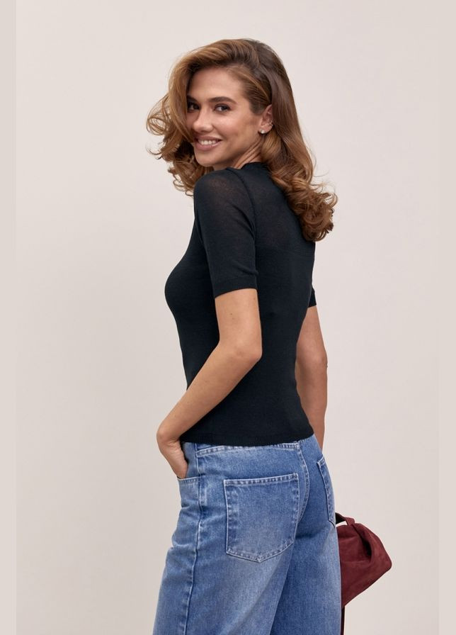 Жіночий топ з напівпрозорої пряжі (2840) Triko Bakh (334710363)