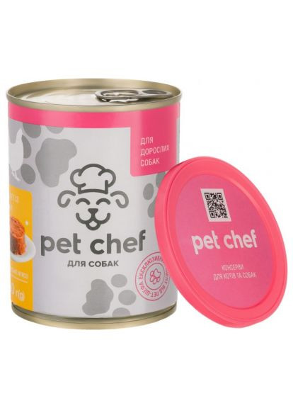 Консервы для собак паштет с курицей 360 г (4820255190242) Pet Chef (279561818)