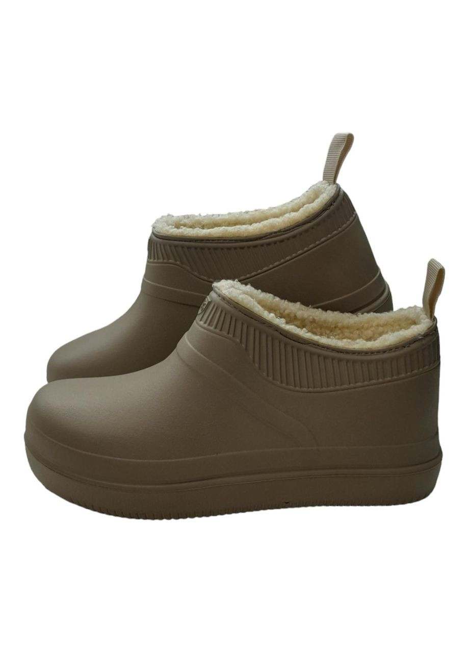 Жіночі високі утеплені калоші Style розмір (26см) бежевого кольору Dago (319152479)