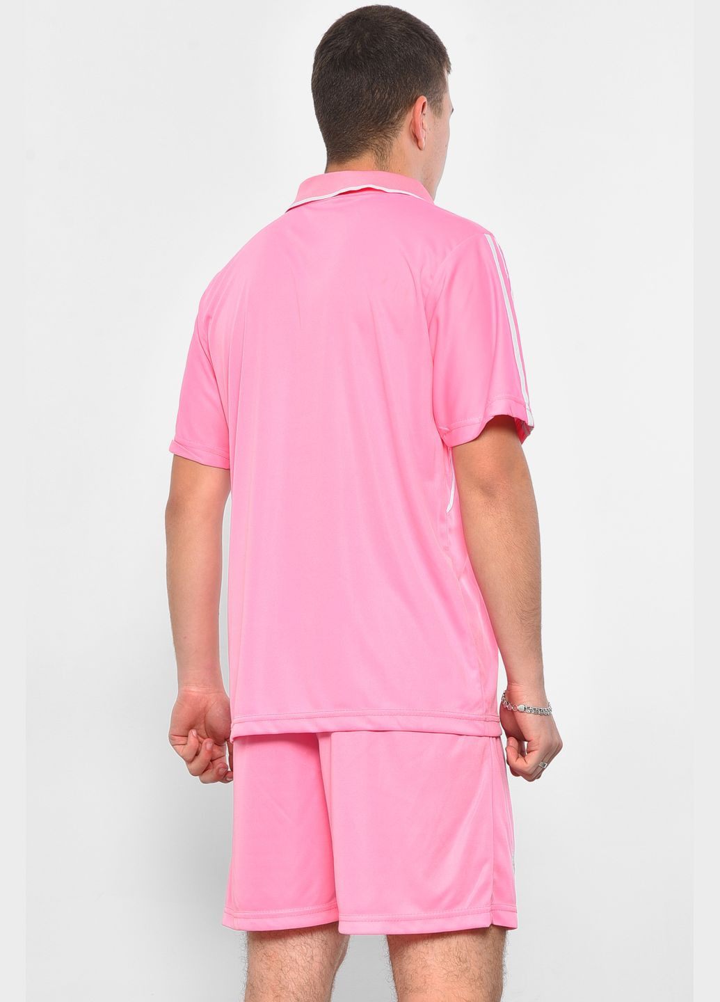 Футбольна форма чоловіча рожевого кольору Let's Shop (293765077)