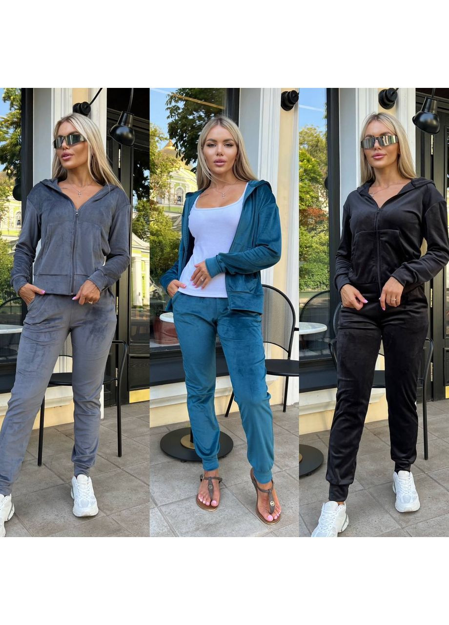 Костюм велюровий спорт Туреччина,штани та кофта Україна (349360095)