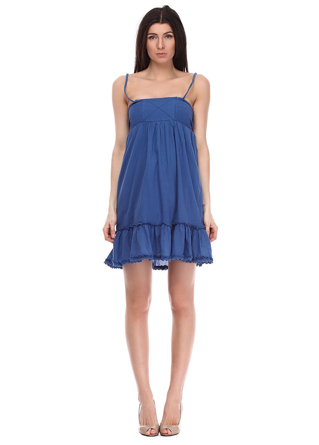 Летний женский сарафан синий Aggresive