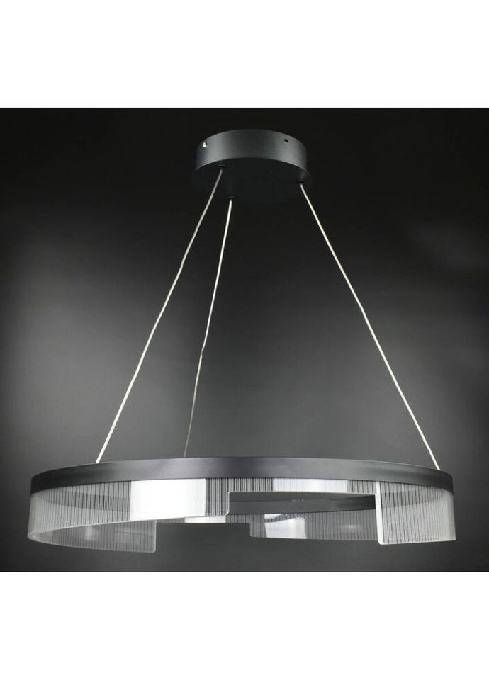 Люстра светодиодная подвесная LED светильник для квартиры на потолок лэд 27009 Черный 35-140х80х80 см. Sunnysky (324396447)