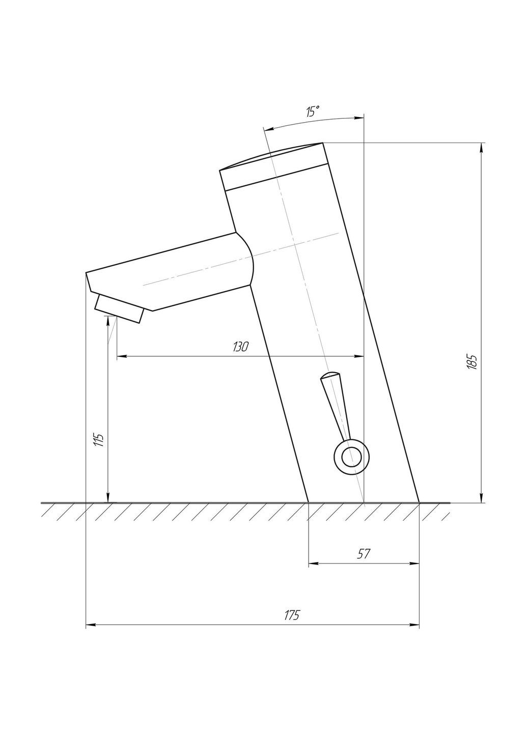 Смеситель инфракрасный для умывальника TREMO8503 TREMOLADA (300220540)
