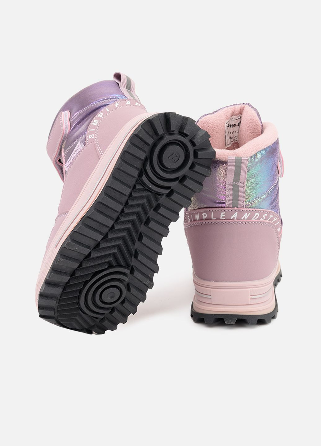 Дутики для дівчинки колір бузковий ЦБ-00260319 No Brand (311196071)