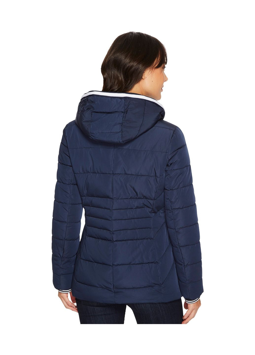 Темно-синя демісезонна куртка зимова - жіноча куртка th1114w Tommy Hilfiger