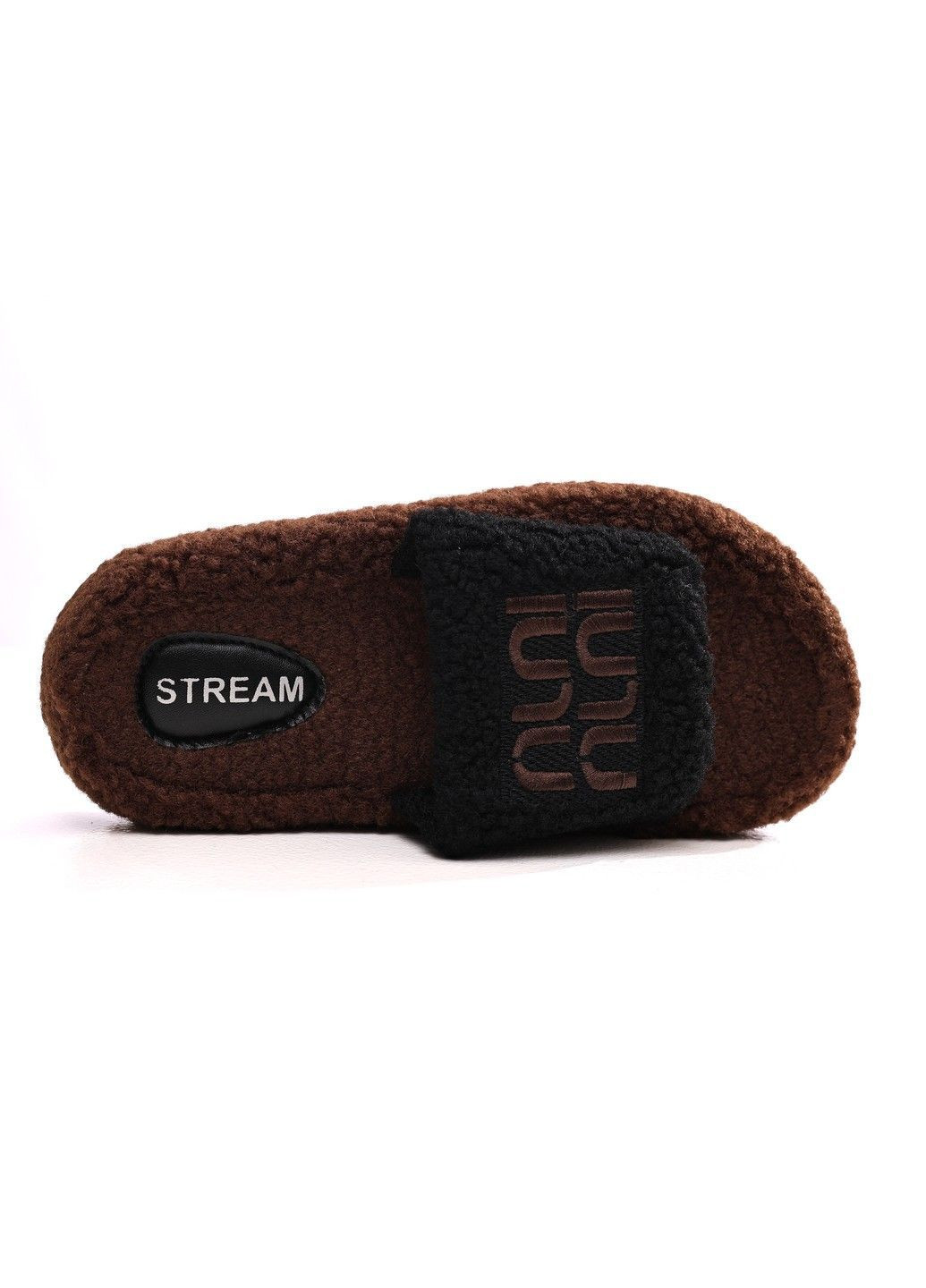 Коричневые тапочки женские STREAM
