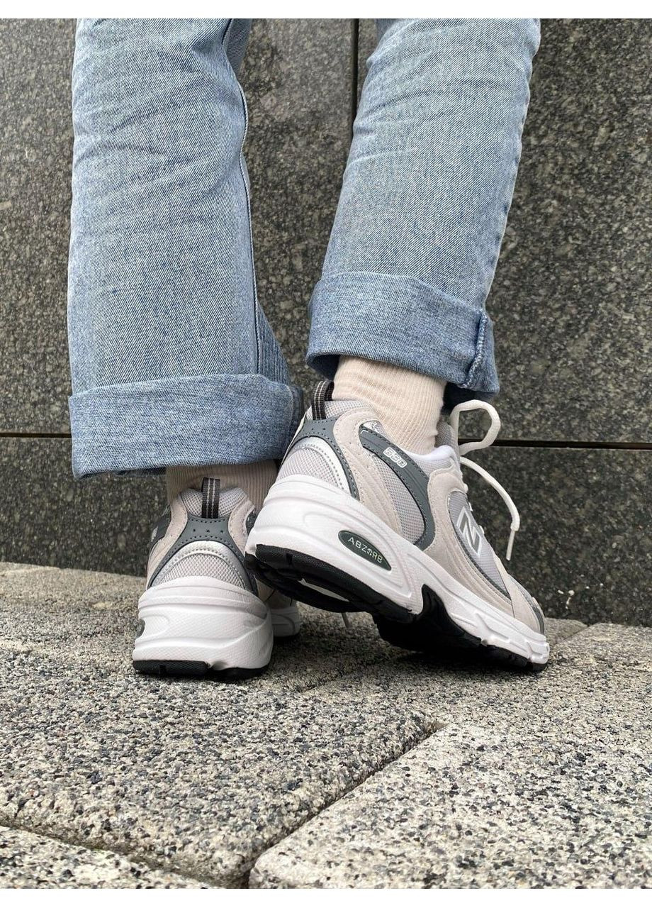 Серые демисезонные кроссовки мужские new balance 530 grey white нью беланс 530 No Brand