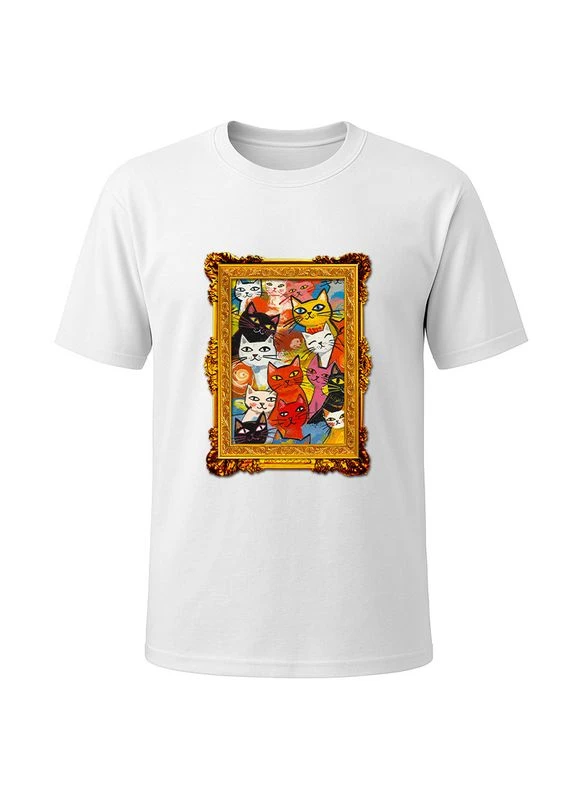 Футболка біла Cats painting MMC (391291240)