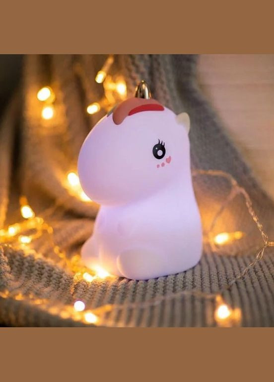 Декоративный ночник Lovely Horse LJC-132 единорог детский силиконовый светильник для сна игрушка No Brand (317275900)