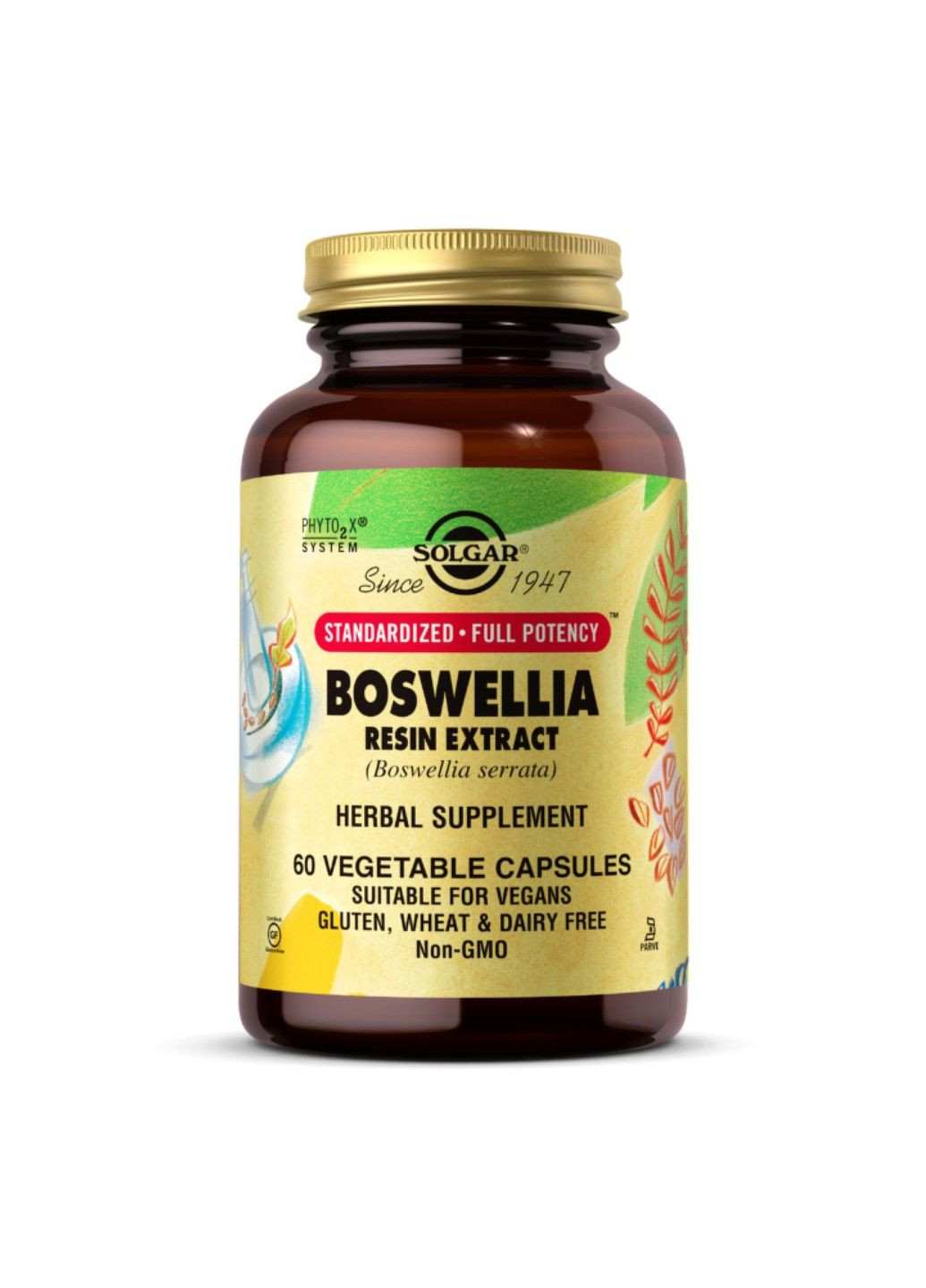 , экстракт смолы босвеллии, 60 вегетарианских капсул Solgar (360941936)