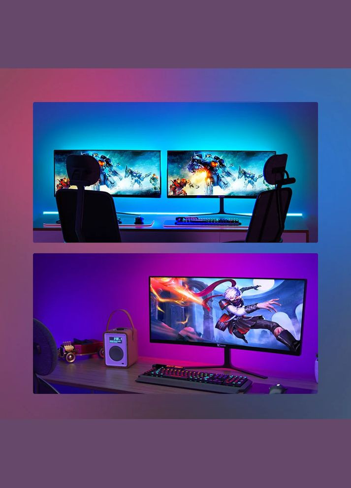 Розумна підсвітка монітора 60 ламп/метр, 3,5 метра для ПК і Android-TV, Adalight Dream, Ambibox Led Ambilight (327368327)